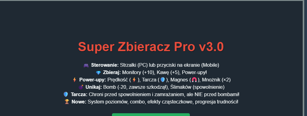 Zrzut ekranu mini gry